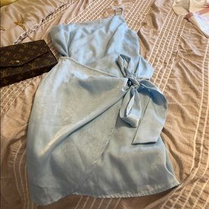 Size small Lucy in the Sky baby blue wrap mini. STUNNING!!!!!!!